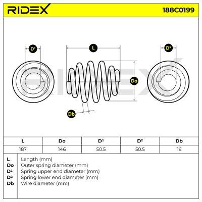Suspension Spring RIDEX 188C0199 188C0199 - photo 4