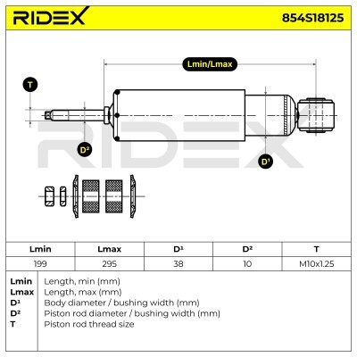 Shock Absorber RIDEX 854S18125 854S18125 - photo 11