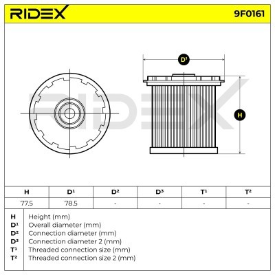 Fuel Filter RIDEX 9F0161 9F0161 - photo 5
