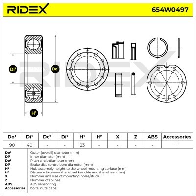 Wheel Bearing RIDEX 654W0497 654W0497 - photo 5