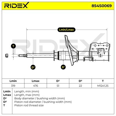 Shock Absorber RIDEX 854S0069 854S0069 - photo 6