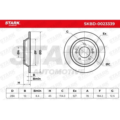 Brake Disc Stark SKBD-0023339 SKBD-0023339 - photo 5