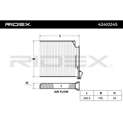 Cabin Air Filter RIDEX 424I0245 424I0245 - photo 2