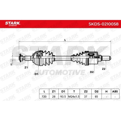 Drive Shaft Stark SKDS-0210058 SKDS-0210058 - photo 7