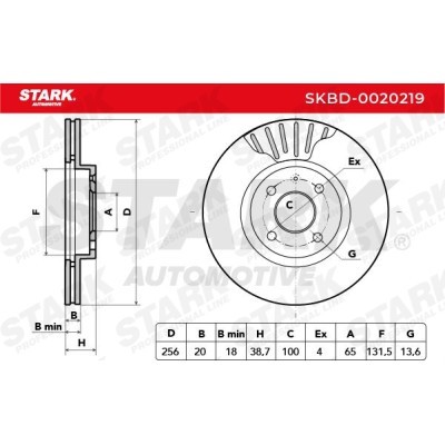 Brake Disc Stark SKBD-0020219 SKBD-0020219 - photo 7