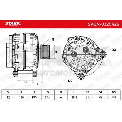 Alternator Stark SKGN-0320426 SKGN-0320426 - photo 7