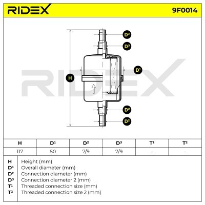 Fuel Filter RIDEX 9F0014 9F0014 - photo 4