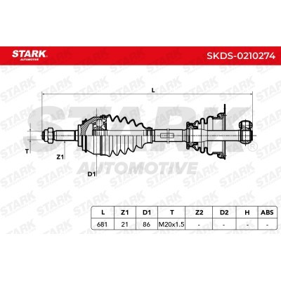 Drive Shaft Stark SKDS-0210274 SKDS-0210274 - photo 6