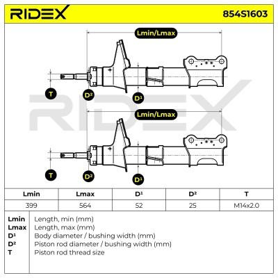 Shock Absorber RIDEX 854S1603 854S1603 - photo 5