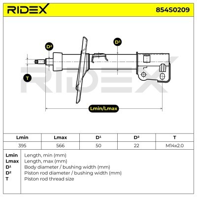 Shock Absorber RIDEX 854S0209 854S0209 - photo 6