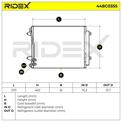A/C condenser 448C0355 - photo 6