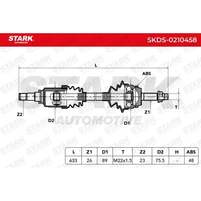 Drive Shaft Stark SKDS-0210458 SKDS-0210458 - photo 7