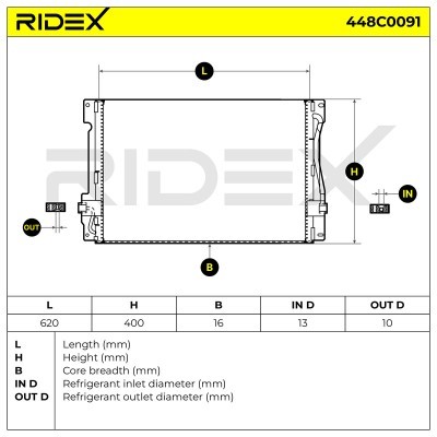 A/C condenser 448C0091 - photo 4