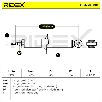 Shock Absorber RIDEX 854S18188 854S18188 - photo 7