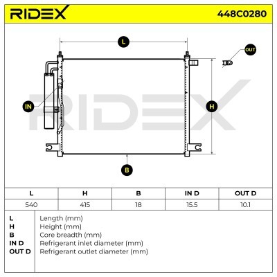 A/C condenser 448C0280 - photo 6