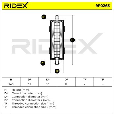 Fuel Filter RIDEX 9F0263 9F0263 - photo 6