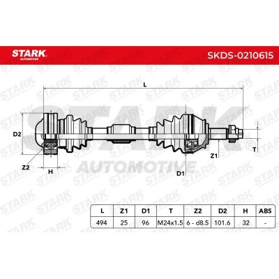 Drive Shaft Stark SKDS-0210615 SKDS-0210615 - photo 7