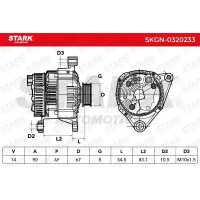 Alternator Stark SKGN-0320233 SKGN-0320233 - photo 5