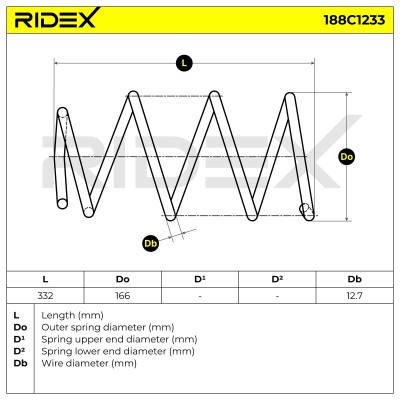 Suspension Spring RIDEX 188C1233 188C1233 - photo 5