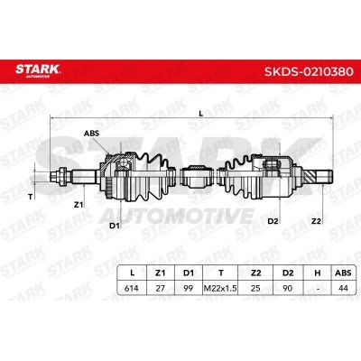 Drive Shaft Stark SKDS-0210380 SKDS-0210380 - photo 7