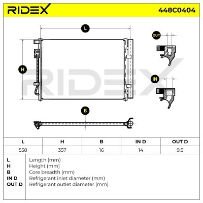 A/C condenser 448C0404 - photo 5