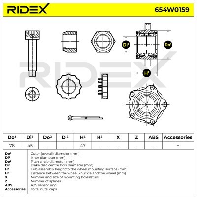 Wheel Bearing RIDEX 654W0159 654W0159 - photo 6