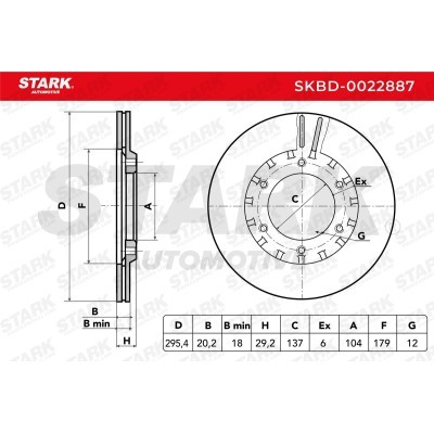 Brake Disc Stark SKBD-0022887 SKBD-0022887 - photo 5