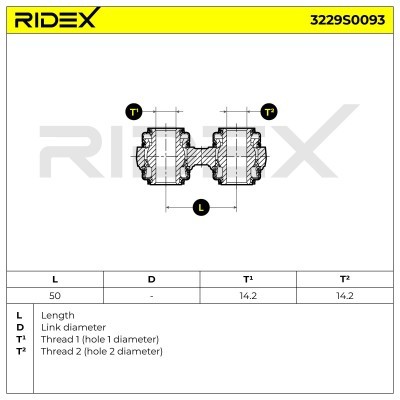 Stabilizer Link RIDEX 3229S0093 3229S0093 - photo 5