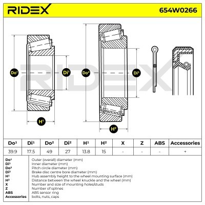 Wheel Bearing RIDEX 654W0266 654W0266 - photo 7