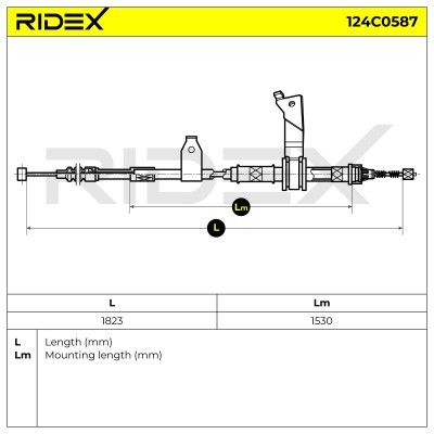 Cable Pull, Parking Brake RIDEX 124C0587 124C0587 - photo 6