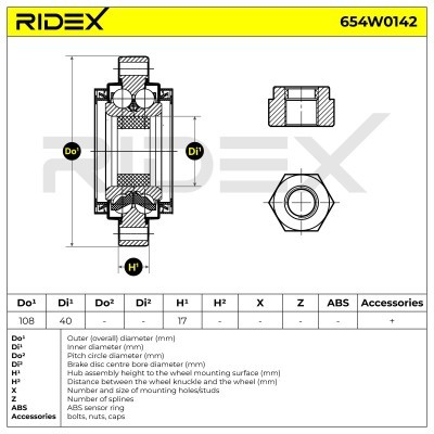 Wheel Bearing RIDEX 654W0142 654W0142 - photo 4