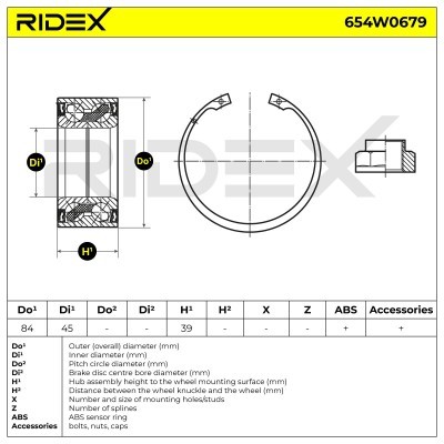 Wheel Bearing RIDEX 654W0679 654W0679 - photo 12