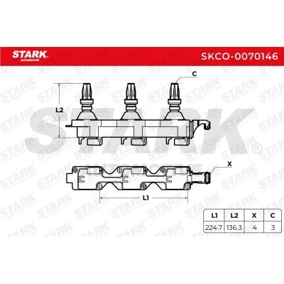 Ignition Coil Stark SKCO-0070146 SKCO-0070146 - photo 2