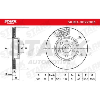 Brake Disc Stark SKBD-0022083 SKBD-0022083 - photo 7