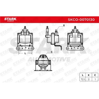 Ignition Coil Stark SKCO-0070130 SKCO-0070130 - photo 5
