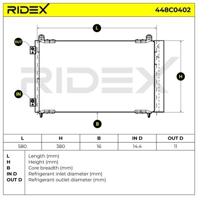A/C condenser 448C0402 - photo 5