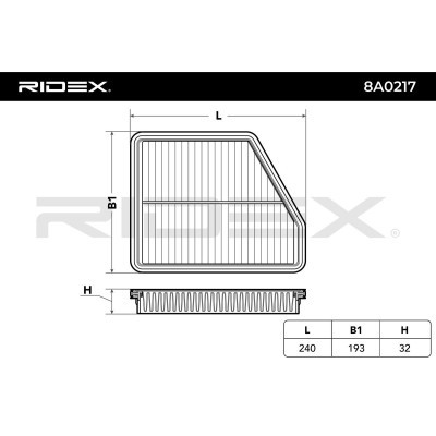 Air Filter RIDEX 8A0217 8A0217 - photo 6