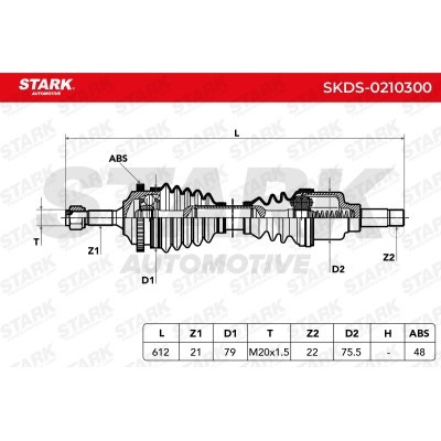 Drive Shaft Stark SKDS-0210300 SKDS-0210300 - photo 5
