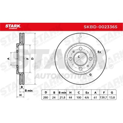 Brake Disc Stark SKBD-0023365 SKBD-0023365 - photo 3