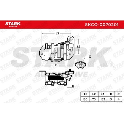 Ignition Coil Stark SKCO-0070201 SKCO-0070201 - photo 3
