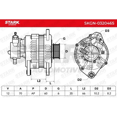 Alternator Stark SKGN-0320465 SKGN-0320465 - photo 5