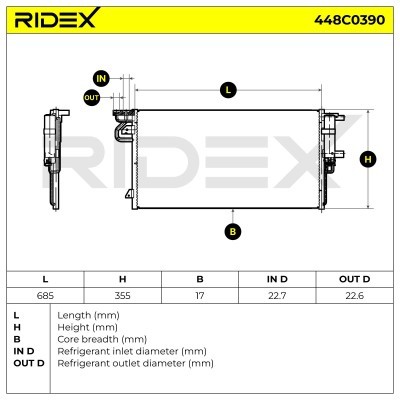 A/C condenser 448C0390 - photo 5