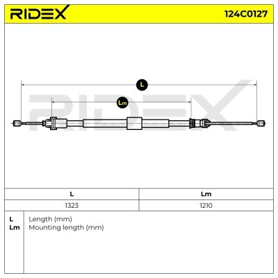Cable Pull, Parking Brake RIDEX 124C0127 124C0127 - photo 6