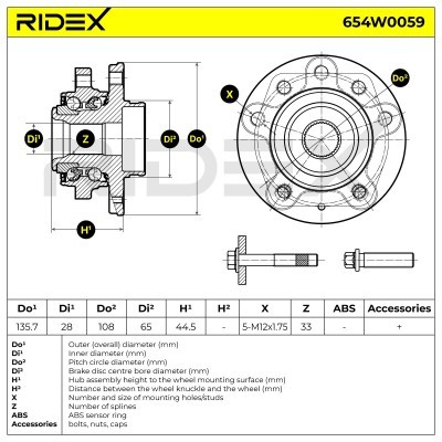 Wheel Bearing RIDEX 654W0059 654W0059 - photo 5