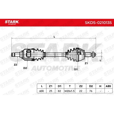 Drive Shaft Stark SKDS-0210135 SKDS-0210135 - photo 5