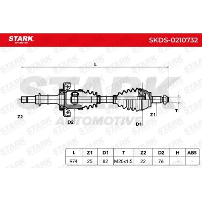 Drive Shaft Stark SKDS-0210732 SKDS-0210732 - photo 7