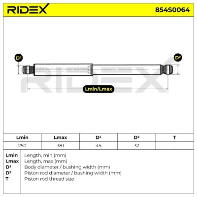 Shock Absorber RIDEX 854S0064 854S0064 - photo 7