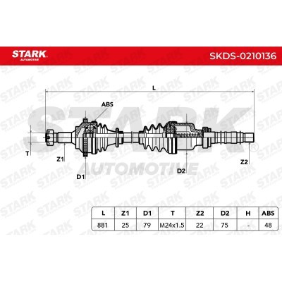 Drive Shaft Stark SKDS-0210136 SKDS-0210136 - photo 6