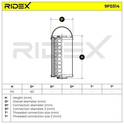 Fuel Filter RIDEX 9F0314 9F0314 - photo 5