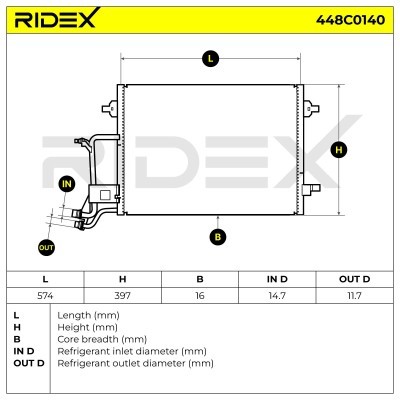 A/C condenser 448C0140 - photo 8